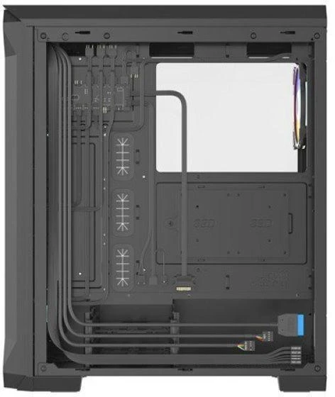 Ausinės NATEC Genesis Irid 505 ARGB NPC-1518 Korpusas (ATX, Micro ATX, Mini ITX; Juodas)