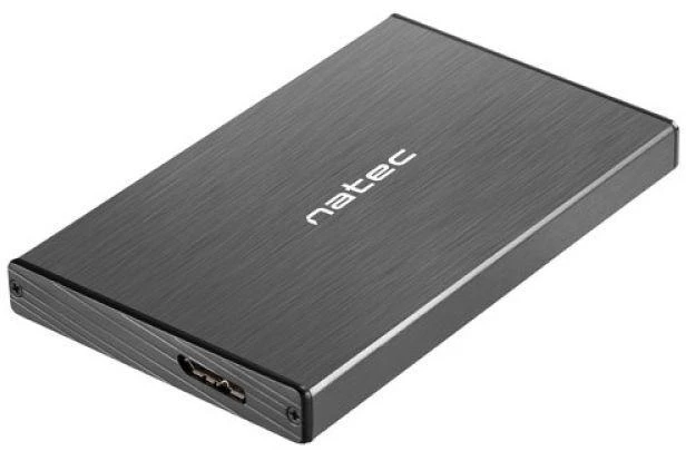 Kietasis diskas NATEC NKZ-0941 HDD/SSD external enclosure RHINO GO for 2.5" SATA - USB 3.0, Aluminum