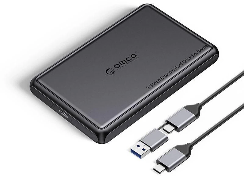 Kietasis diskas Orico DDL25-C3 2.5" HDD/SSD USB-C 5Gb/s Disk Drive – juodos spalvos