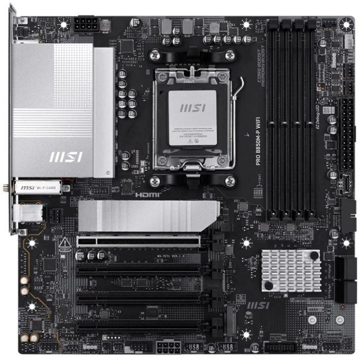 Pagrindinė plokštė MSI PRO B850M-P WIFI