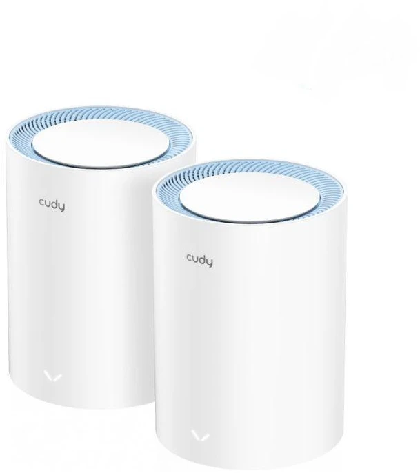 Ausinės Prieigos taškas CUDY M1200 (2 vnt. pakuotė) AC1200 dviejų dažnių „Wi-Fi“, 2x 10/100 Mbps „Mesh“ sistema