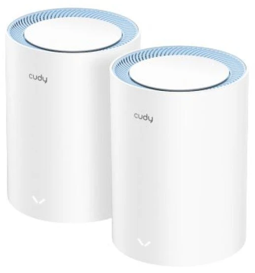 Ausinės Prieigos taškas CUDY M1200 (2 vnt. pakuotė) AC1200 dviejų dažnių „Wi-Fi“, 2x 10/100 Mbps „Mesh“ sistema