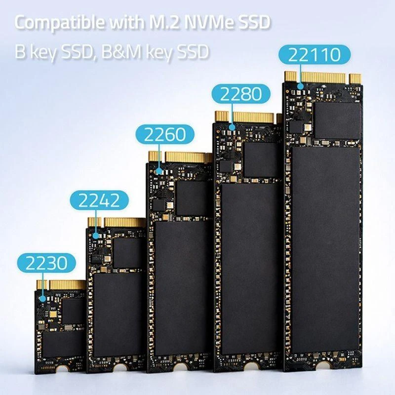 „Qoltec 52366 M.2 NVMe SSD“ prijungimo stotelė | PCIe | USB-C | 20 Gb/s | DUAL 2 x 8 TB | Klonavimas neprisijungus