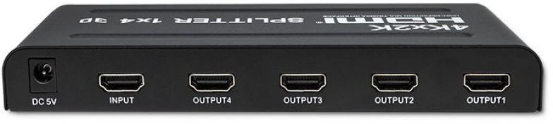 Qoltec 51798 aktyvus HDMI skirstytuvas 4 x HDMI 4K x 2K | 3,4 Gb/s