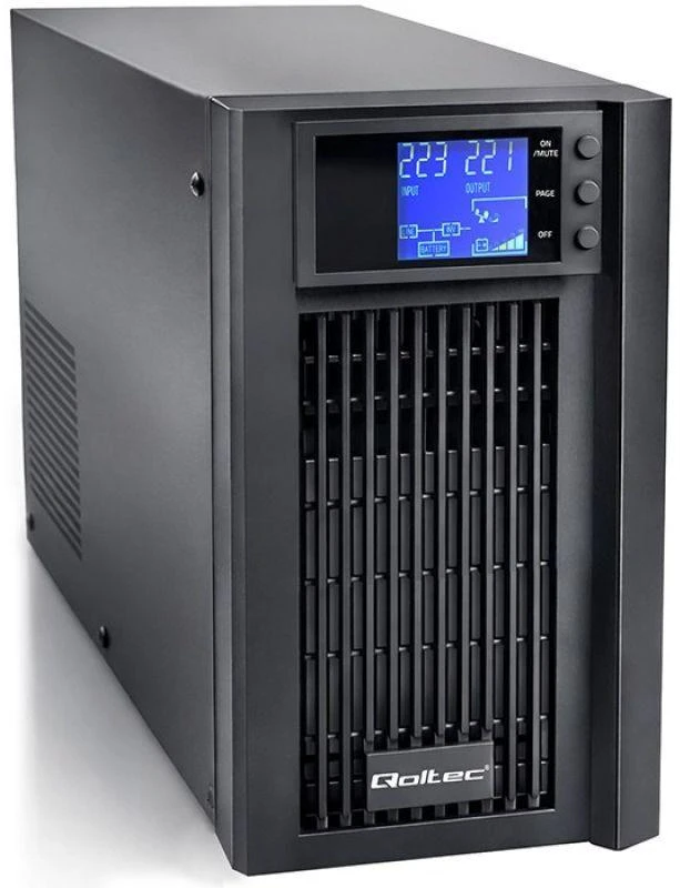 „Qoltec“ grynos sinusinės bangos | 2 kVA | 1600 W | AVR | LCD | Grynas sinusas