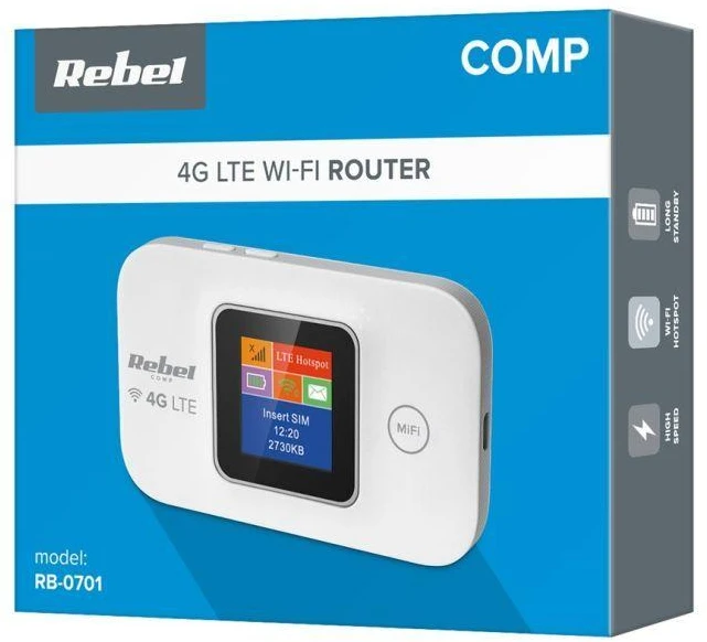REBEL 4G LTE MODEMAS-MIFI MARŠRUTIZATORIUS