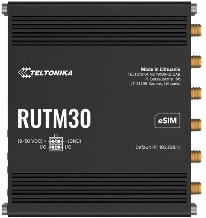 Maršrutizatorius TELTONIKA IOT ROUTER RUTM30 2 5G+ETH+WIFI ESIM