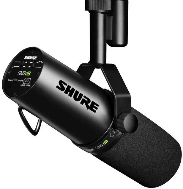 Ausinės Shure SM7dB - Dinaminis, kardioidinis mikrofonas balsui įrašyti - radijo