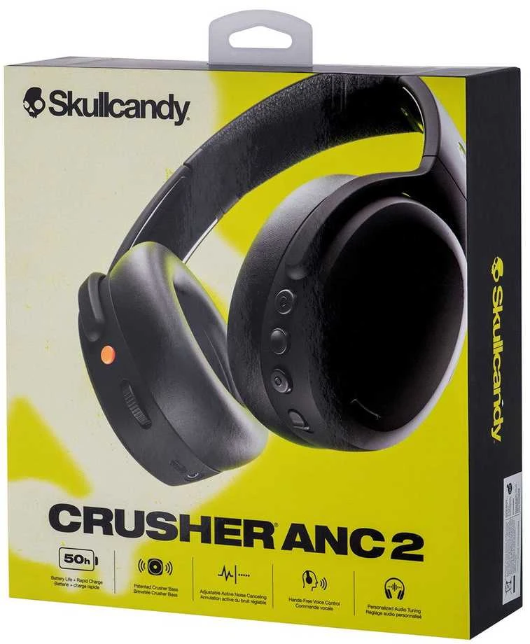 Belaidės Ausinės Skullcandy Crusher ANC 2, Juodos