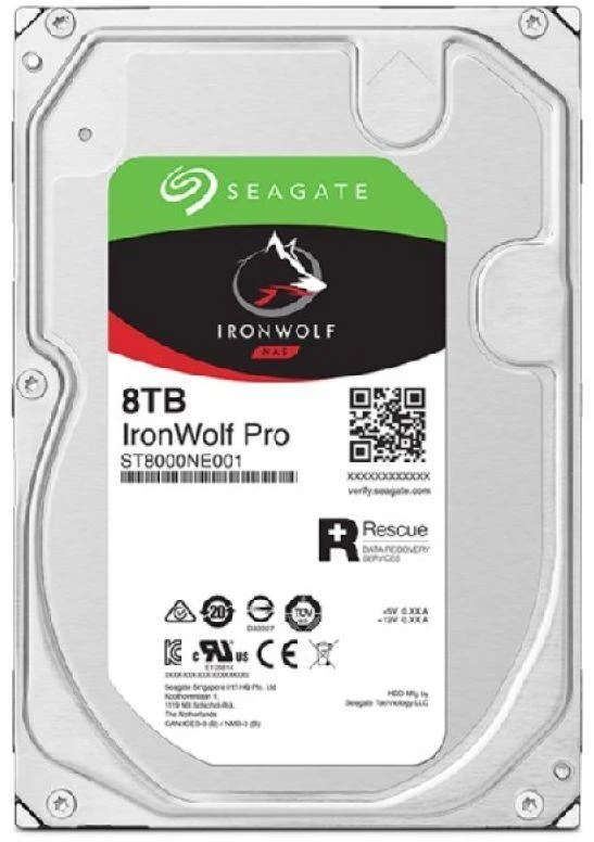 Standartinis kietasis diskas Seagate IronWolf Pro HDD (8 TB; 256MB; 3,5 col.; SATA)