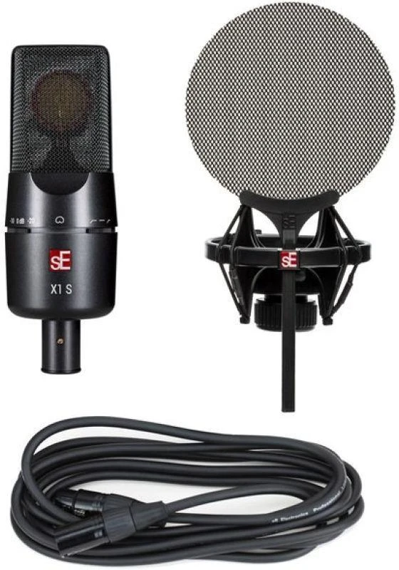 Studijinis mikrofonas sE Electronics X1 S Vocal Pack Juodas