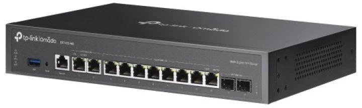 TP-Link Omada ER7412-M2 laidinis maršrutizatorius 2.5 Gigabit Ethernet, Gigabitinis eternetas Juoda