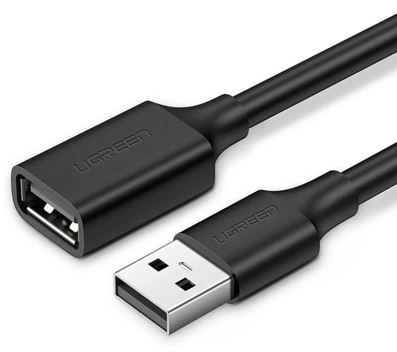 UGREEN US103 USB 2.0 kabelio prailginimas 5m - Juodas
