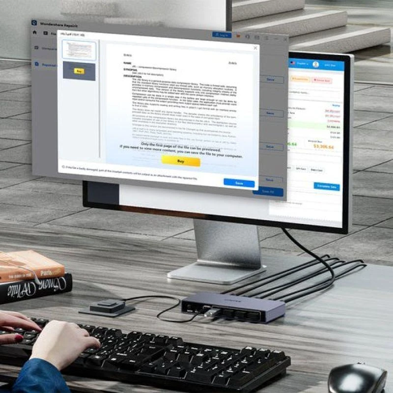 UNITEK V1310AGY01-EU KVM jungiklis Pilka