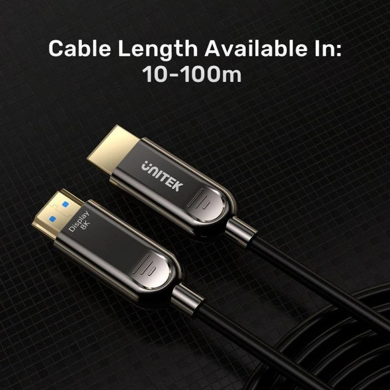 Unitek optinis kabelis HDMI 2.1 AOC 8K 120Hz 15m