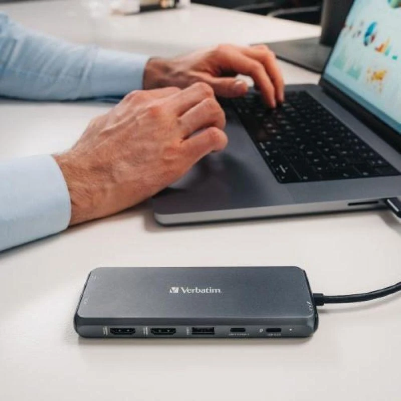 Verbatim CMH-14 C tipo USB 5000 Mbit/ai Sidabras
