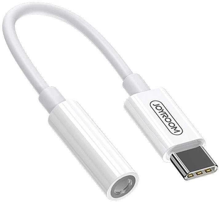 Garso adapteris Joyroom SH-C1 Type-C iki 3.5mm baltas