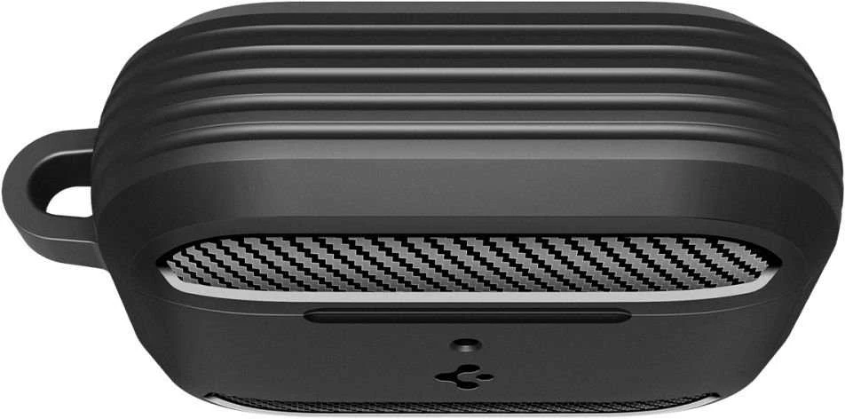Spigen Rugged Armor dėklas skirtas AirPods Pro 3 – Matte juodos spalvos