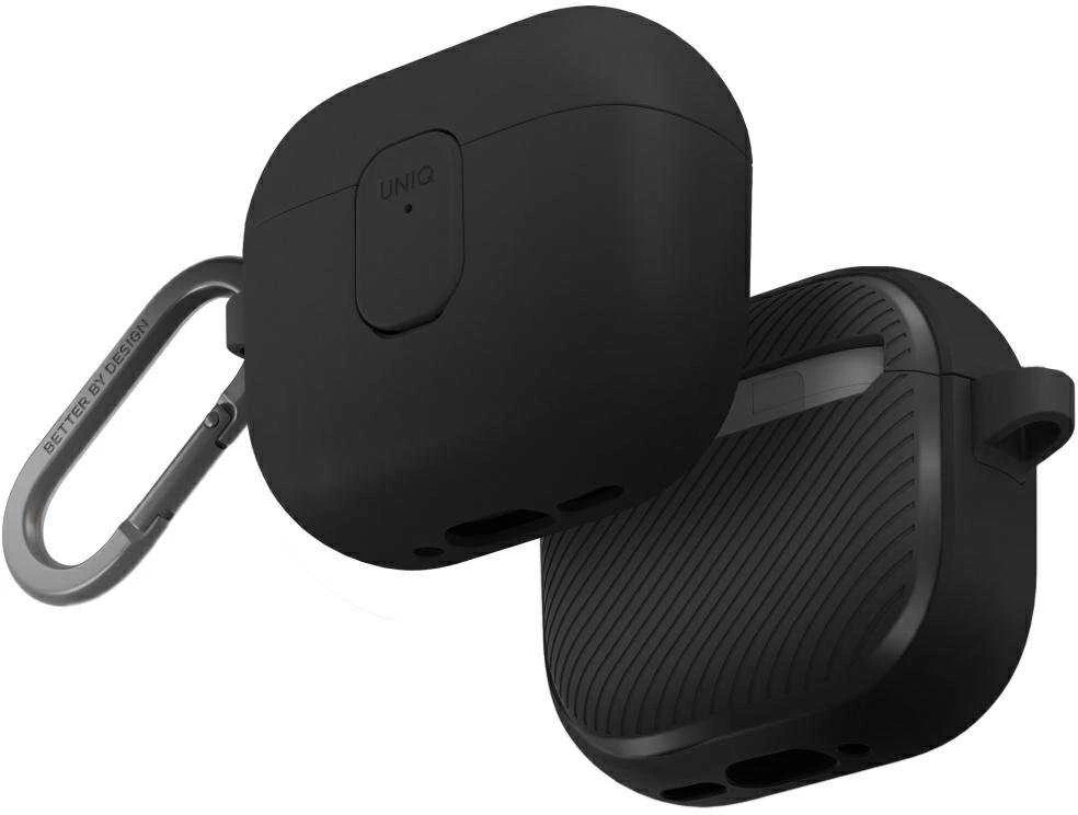 Dėklas UNIQ Clyde skirtas AirPods 4 Lock Dėklas juodos spalvos
