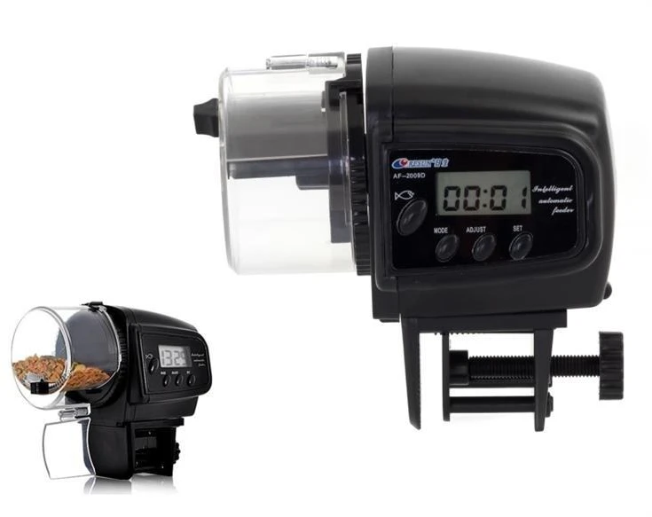 Apte Automatinis žuvų maisto tiektuvas AF-2009D su LCD ekranu ir 70 ml talpa