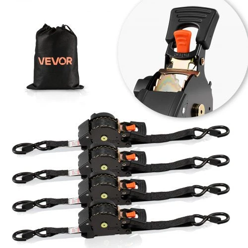 VEVOR Automobilių ir valčių tvirtinimo diržai, 4 vnt.