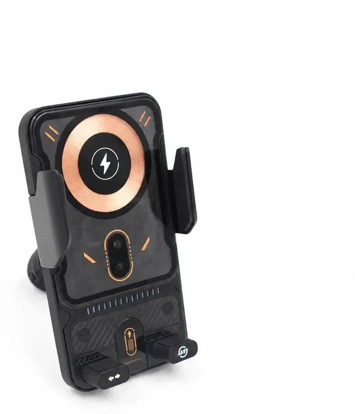 Automatinis automobilinis telefono laikiklis su belaidžiu įkrovimu TR2478C