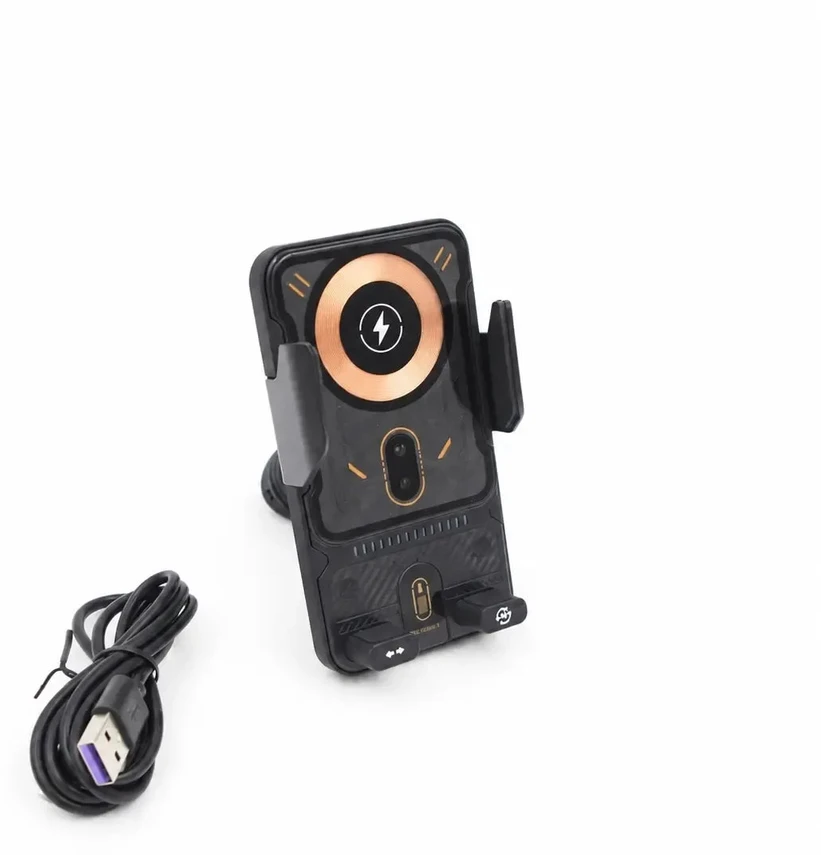 Automatinis automobilinis telefono laikiklis su belaidžiu įkrovimu TR2478C