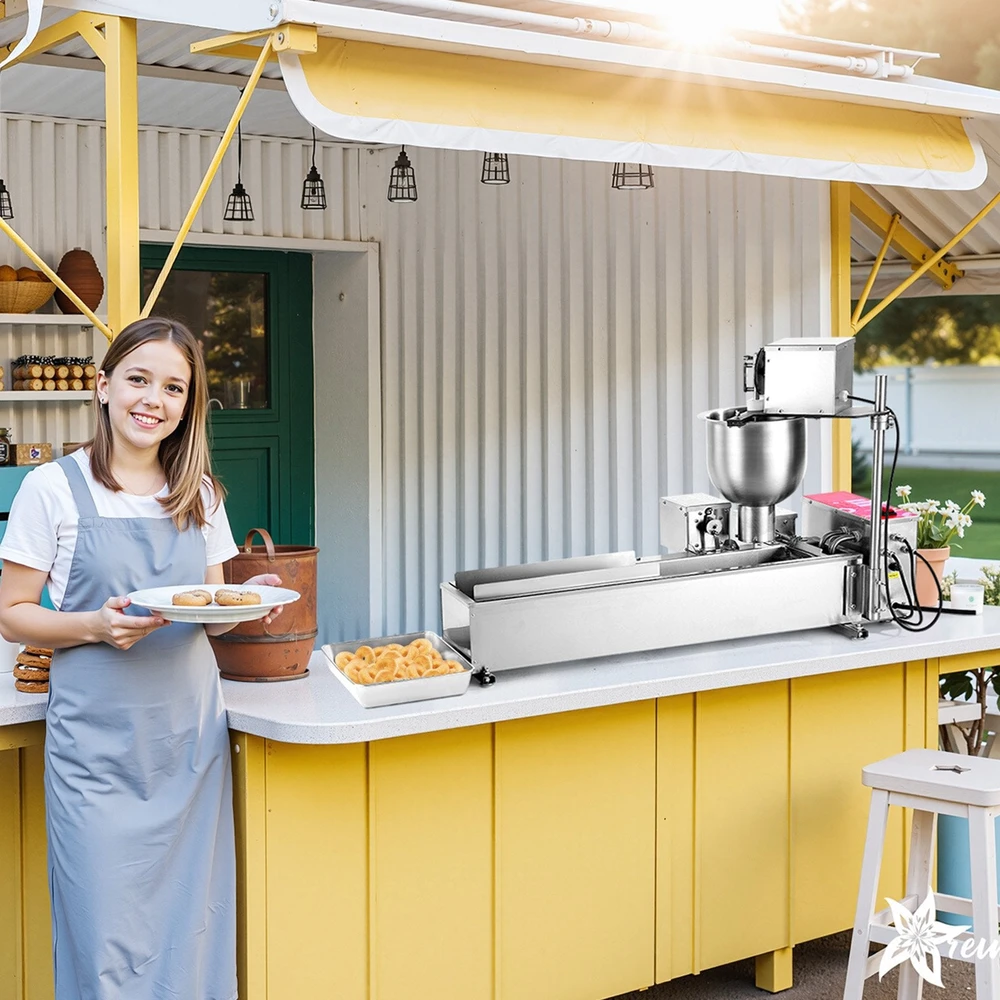 Vaflinė VEVOR Automatinė spurgų gaminimo mašina 90 vnt/h