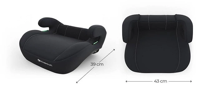 Automobilinė kėdutė 2 viename Kinderkraft I-Spark 2 Plus, juoda