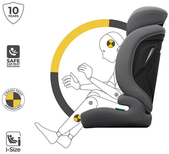 Automobilinė kėdutė 3 viename Kinderkraft Comfort Up 2 Plus, pilka