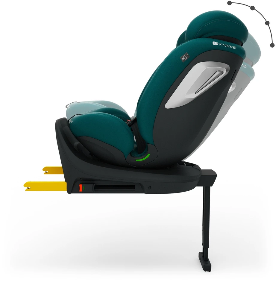 Automobilinė kėdutė Kinderkraft I-360 2 Plus, 40–150 cm, žalia
