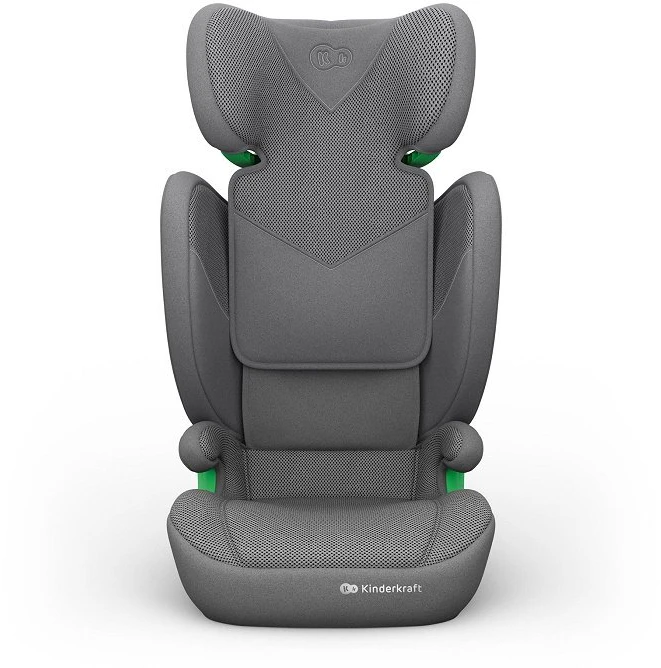 Automobilinė kėdutė Kinderkraft Junior Fix 2 Plus i-Size, pilka