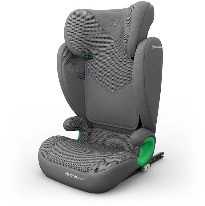 Automobilinė kėdutė Kinderkraft Junior Fix 2 Plus i-Size, pilka