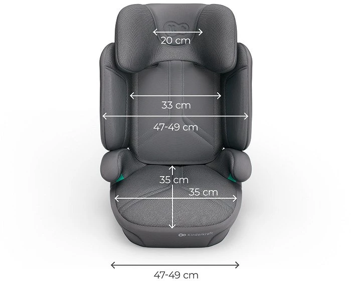 Automobilinė kėdutė Kinderkraft XPAND 2 Pro i-Size, 100–150 cm, pilka