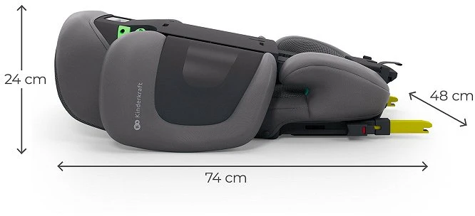 Automobilinė kėdutė Kinderkraft XPAND 2 Pro i-Size, 100–150 cm, pilka