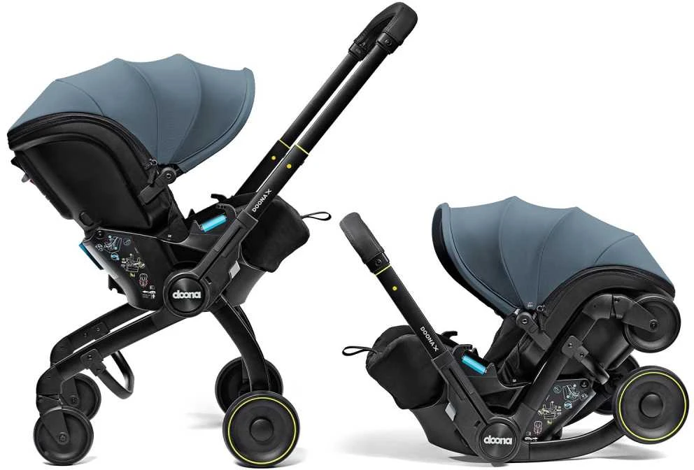 Automobilinė kėdutė - vežimėlis Doona X, 0-13 kg, Ocean Mėlyna