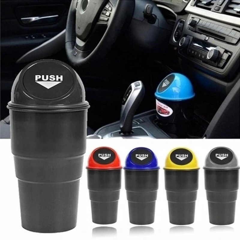 Dunlop – Automobilinė šiukšlių dėžutė 400 ml 10x17 cm (Raudona / Juoda)