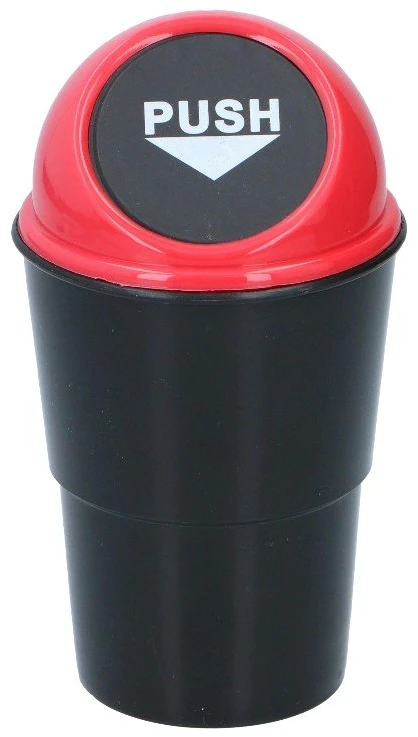 Dunlop – Automobilinė šiukšlių dėžutė 400 ml 10x17 cm (Raudona / Juoda)