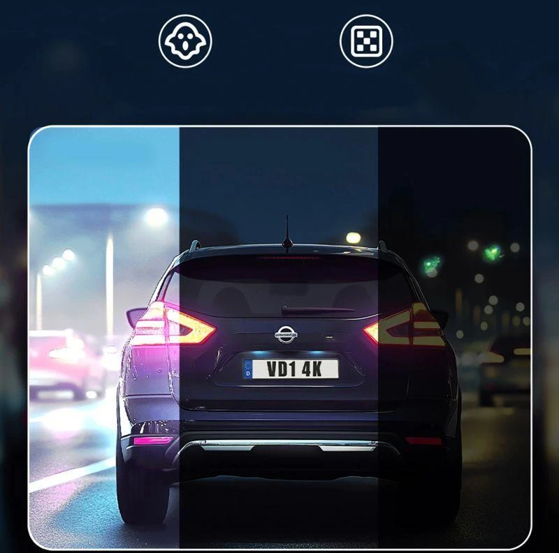 Baseus PrimeTrip VD1 Pro 4K Car DVR - juoda