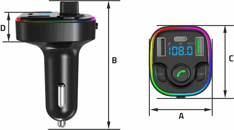 Automobilinis Bluetooth adapteris Manta Stream Lite