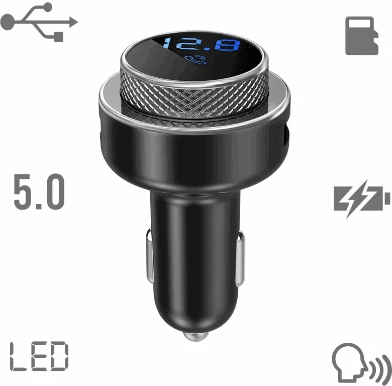 Automobilinis Bluetooth adapteris su QC 3.0 įkrovimu Manta TFM101 Stream
