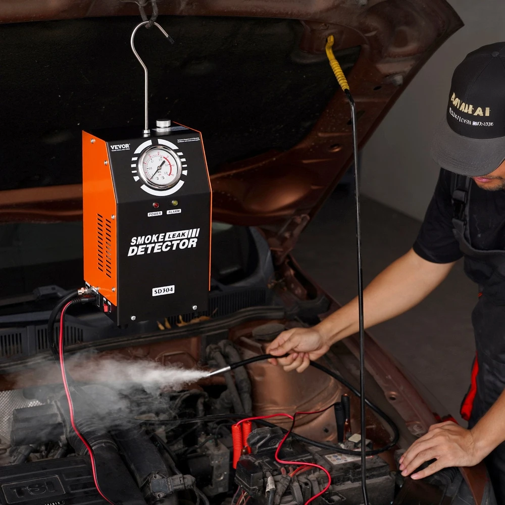 VEVOR Automobilinė dūmų mašina su įmontuota oro pompa