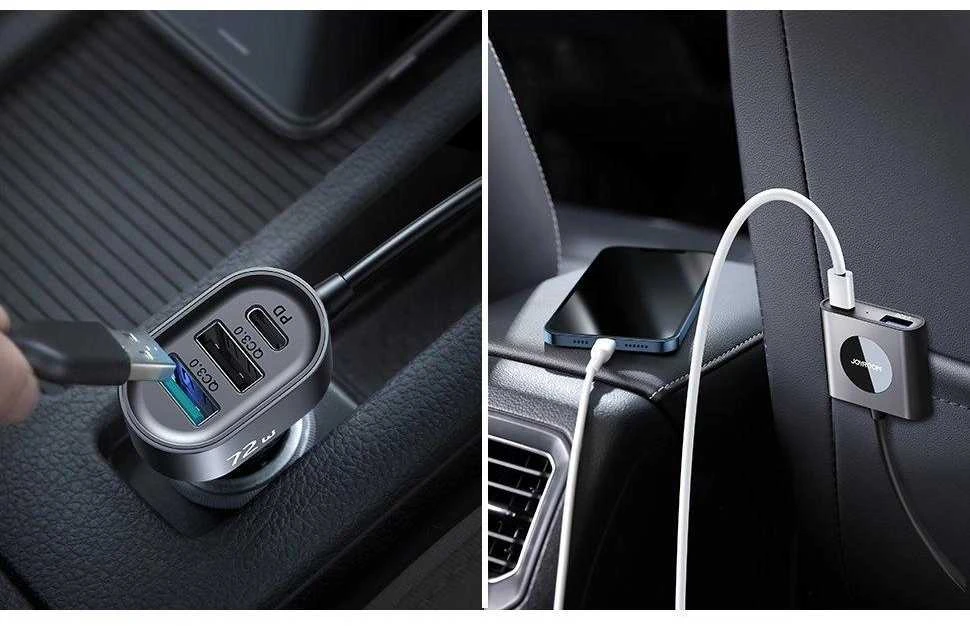 Automobilinis įkroviklis JOYROOM JR-CL05 72W (juodas)