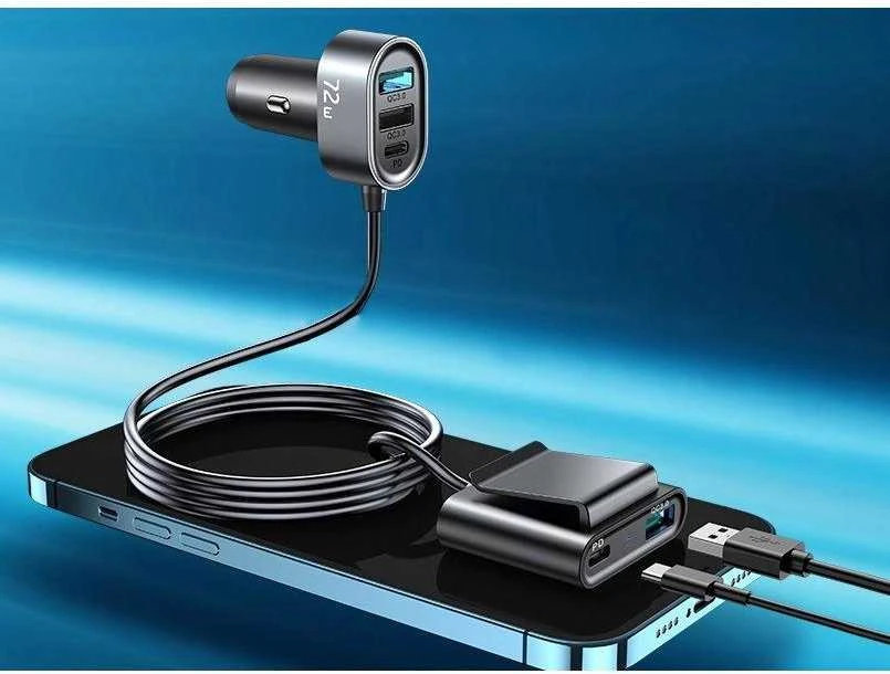Automobilinis įkroviklis JOYROOM JR-CL05 72W (juodas)