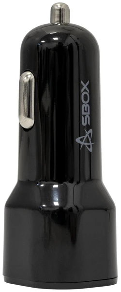 Sbox Automobilinis įkroviklis 38W, juodas