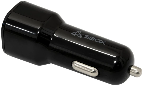 Sbox Automobilinis įkroviklis 38W, juodas