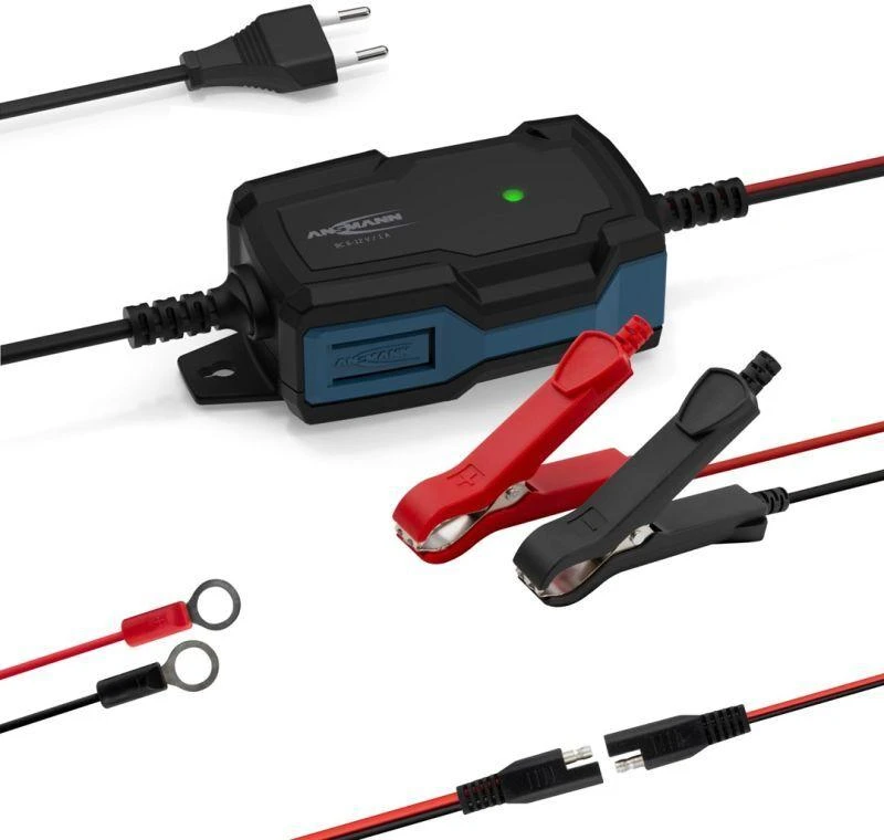Ansmann 1001-0142 automobilio akumuliatoriaus įkroviklis 6 – 12 V Juoda
