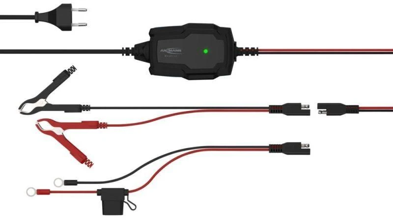 Ansmann 1001-0142 automobilio akumuliatoriaus įkroviklis 6 – 12 V Juoda