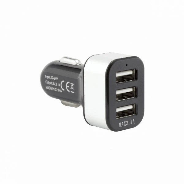 Sbox automobilinis įkroviklis CC-331B 3.1A juodos spalvos/pilkas
