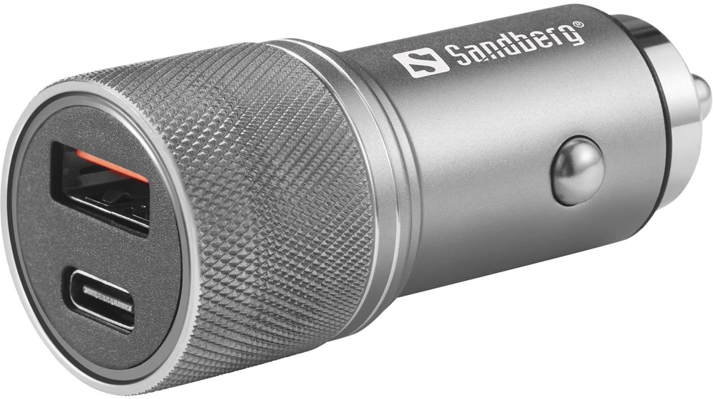 „Sandberg“ automobilinis įkroviklis 1xQC3.0 + 1xUSB-C 48W